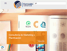 Tablet Screenshot of formaciongerencial.com